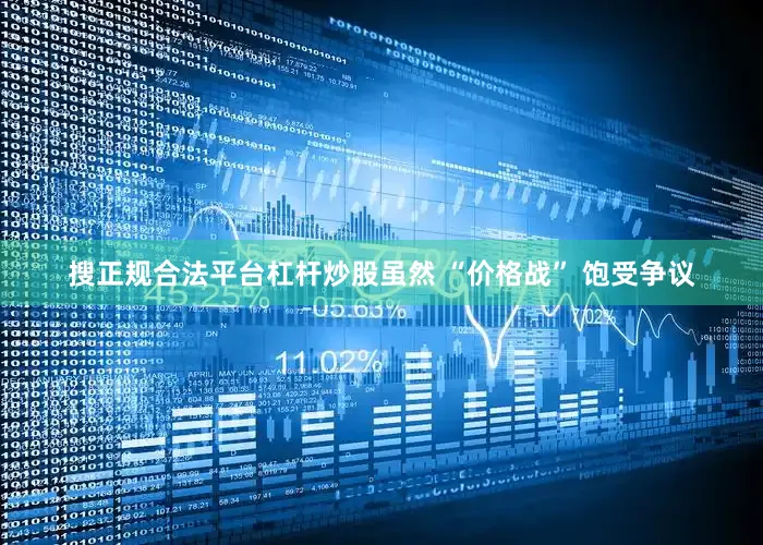 搜正规合法平台杠杆炒股虽然 “价格战” 饱受争议